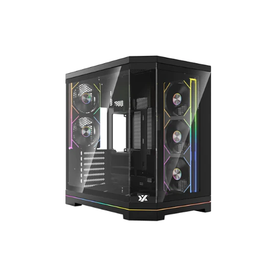 Caixa XYZ Neutron X Midi Tower ATX Preta ARGB