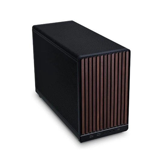 Caixa Lian Li DAN A3 Wood Micro Tower mATX Preta Madeira