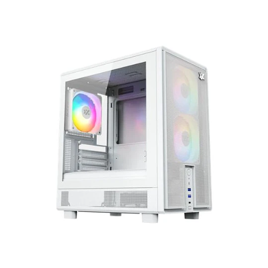 Caixa XYZ ATOM WHITE Micro-ATX ARGB USB 3.0 USB C