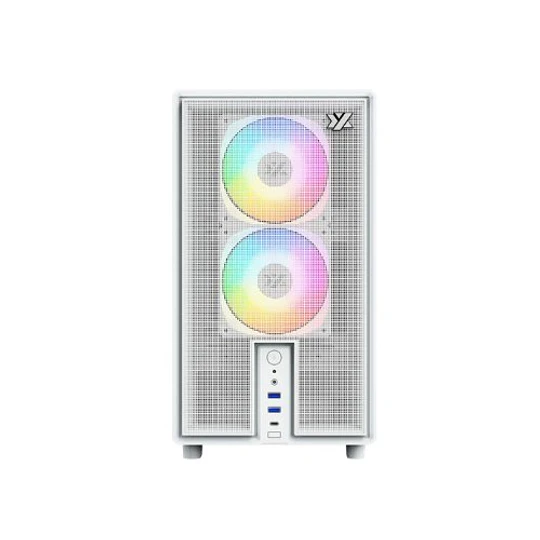 Caixa XYZ ATOM WHITE Micro-ATX ARGB USB 3.0 USB C