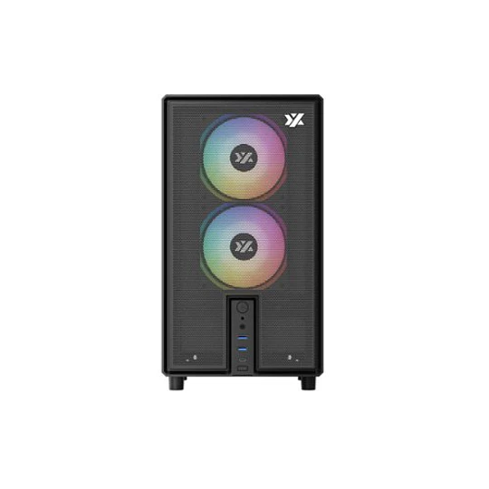 Caixa XYZ ATOM BLACK 3 VENT ARGB Micro-ATX