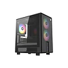 Caixa XYZ ATOM BLACK 3 VENT ARGB Micro-ATX