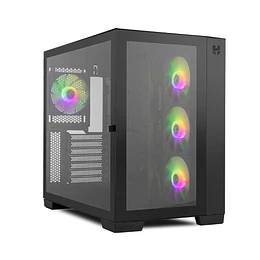 Caixa NOX Hummer Astra Midi Tower ATX Preta Vidro Temperado