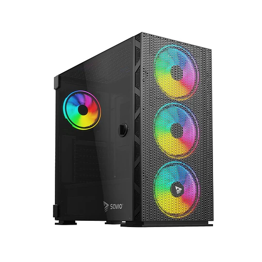Caixa Savio Raptor X1 ARGB Midi Tower ATX
