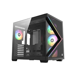Caixa XYZ Qubex Midi Tower ATX Preta ARGB