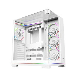 Caixa XYZ Tesseract ARGB Midi Tower ATX Branca