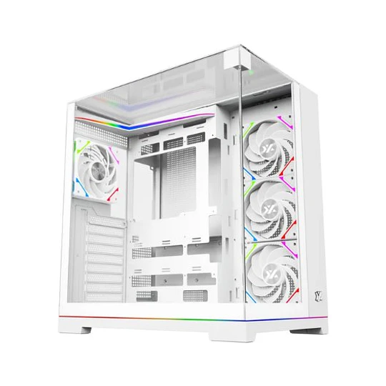 Caixa XYZ Tesseract ARGB Midi Tower ATX Branca