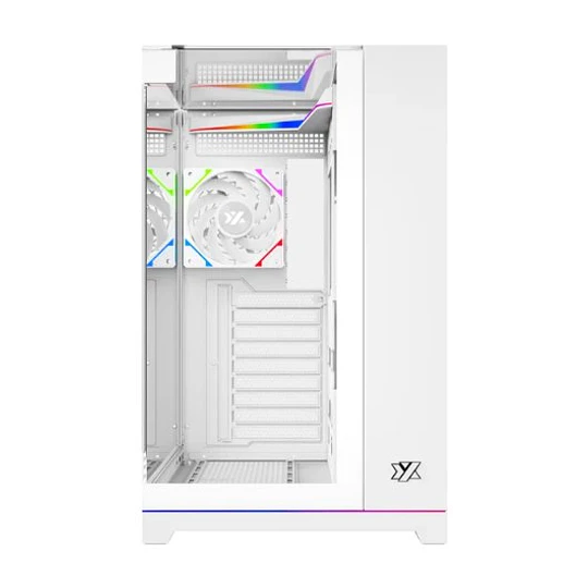 Caixa XYZ Tesseract ARGB Midi Tower ATX Branca
