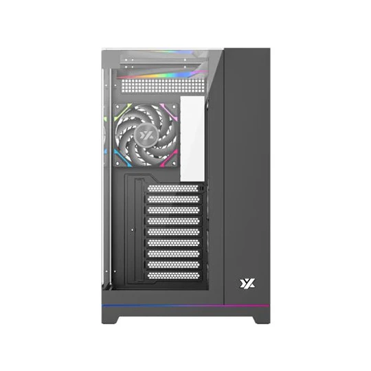 Caixa XYZ Tesseract ARGB Midi Tower ATX Preta