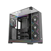 Caixa XYZ Tesseract ARGB Midi Tower ATX Preta