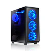 Caixa L-Link Avatar Midi Tower ATX com LED Azul