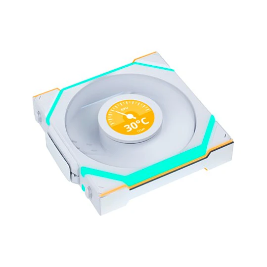 Ventoinha Lian Li UNI FAN SL120 LCD Wireless Branca 120mm Pack 3