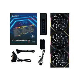 Ventoinha Lian Li UNI FAN TL120 LCD Wireless Preta 120mm Pack 3