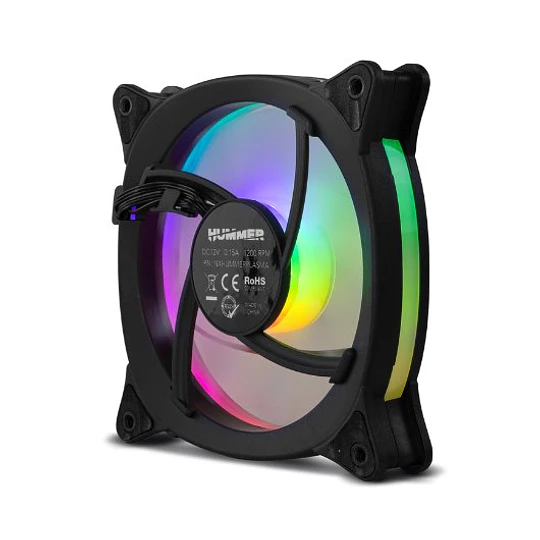 Ventoinha NOX HUMMER V-FAN ARGB 120mm 1200RPM 20.4dB