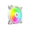 Ventoinha Savio FAN-01 Branca RGB 120mm 1200RPM 4 unidades
