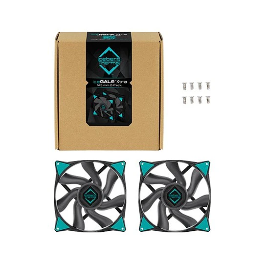 Ventoinha Iceberg Thermal Icegale 140mm ARGB PWM 1600RPM Preta