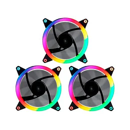 Ventoinha UNYKACH 120mm Ring LED ARGB 3 Pack