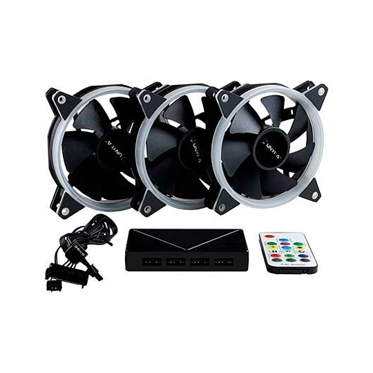 Ventoinha UNYKACH 120mm Ring LED ARGB 3 Pack