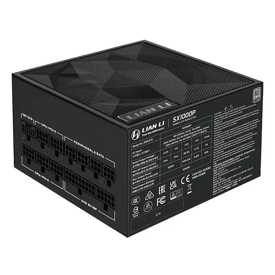 Fonte Lian Li SX1000P 1000W 80+ Platinum ATX 3.1 Modular