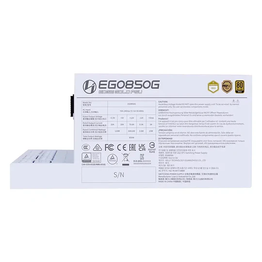 Fonte Lian Li Edge Gold 850W ATX White