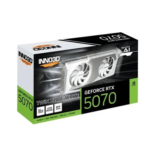 Placa Gráfica Inno3d RTX 5070 Twin X2 OC White 12GB
