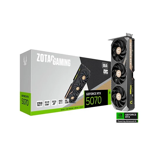 Placa Gráfica Zotac RTX 5070 Solid OC 12GB