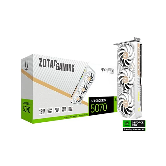 Placa Gráfica Zotac RTX 5070 Amp 12GB GDDR7 White