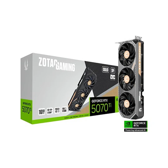 Placa Gráfica Zotac RTX 5070TI Solid Sff OC 16GB