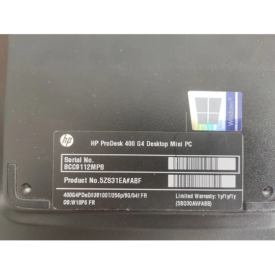 Desktop HP ProDesk 400 G4 Mini