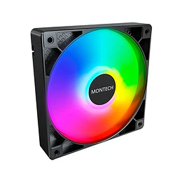 Ventoinha Montech 120X120 GF120 PWM Black Pack 3 + Hub