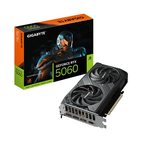 Placa Gráfica Gigabyte RTX 5060TI Windforce Max OC 8GB G