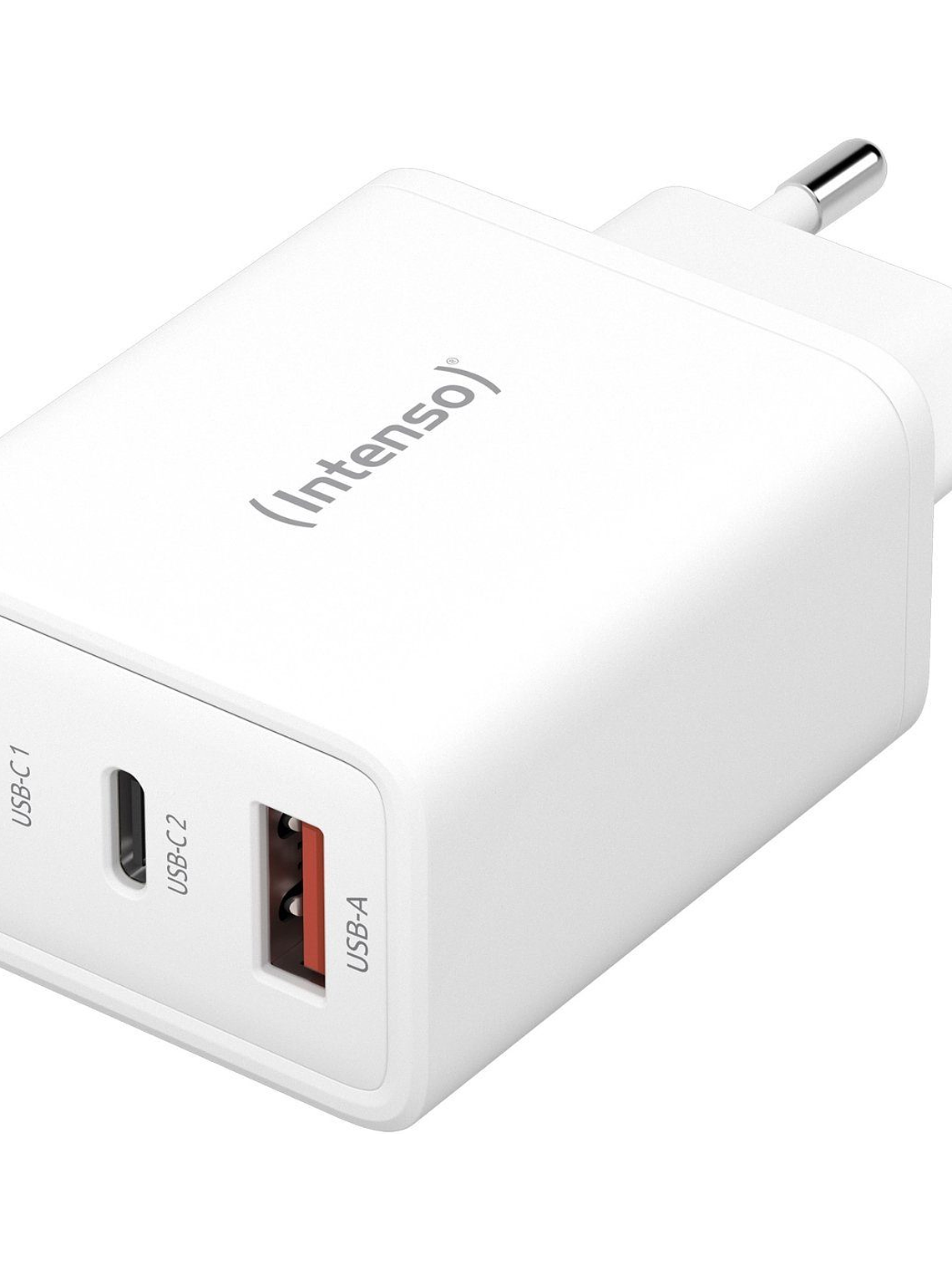 Intenso W65ACC GaN 2x USB-C / USB-A Hálózati töltő - Fehér (65W) (7806512) 1