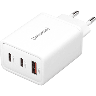 Intenso W65ACC GaN 2x USB-C / USB-A Hálózati töltő - Fehér (65W) (7806512)
