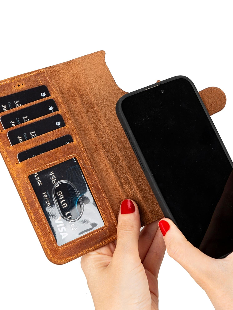 Casper Leather iPhone 15 Series Wallet Case 3