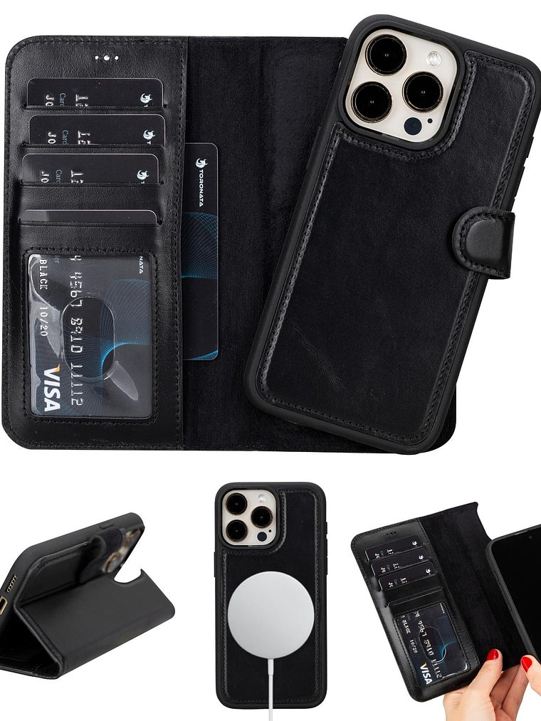 Casper Leather iPhone 15 Series Wallet Case 4