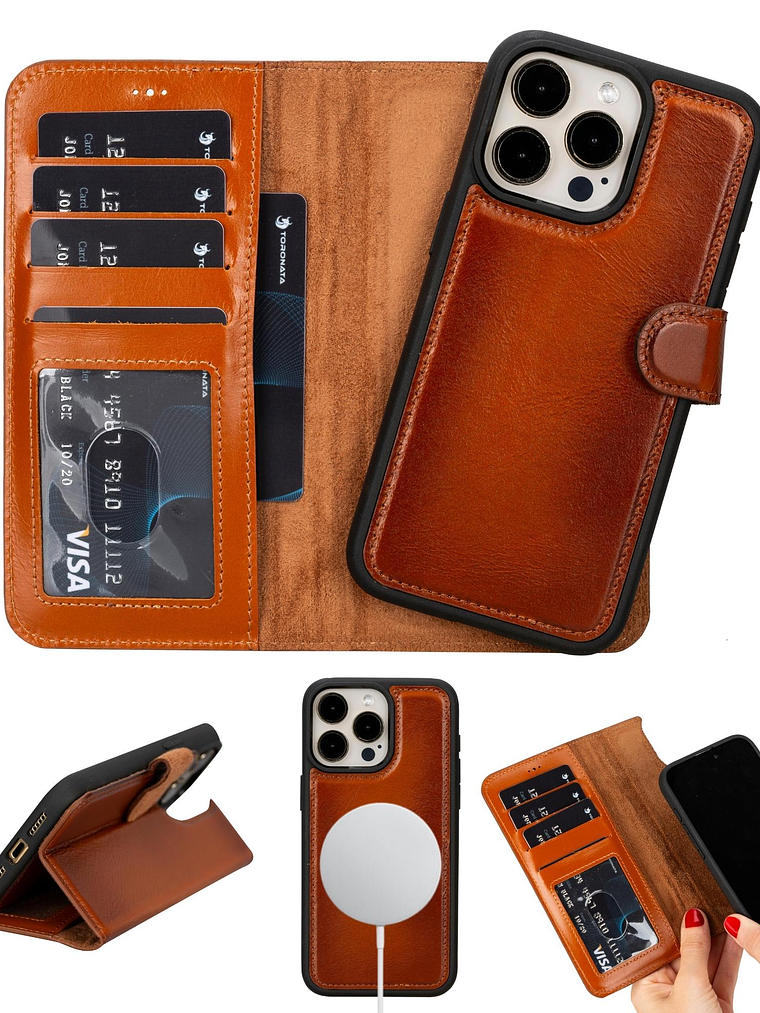 Casper Leather iPhone 15 Series Wallet Case 6