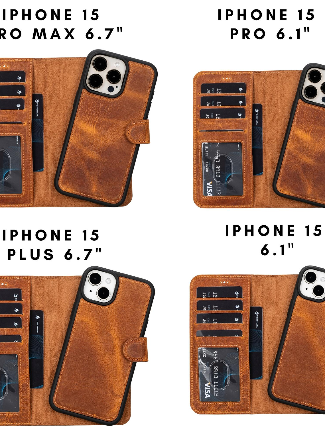 Casper Leather iPhone 15 Series Wallet Case 8