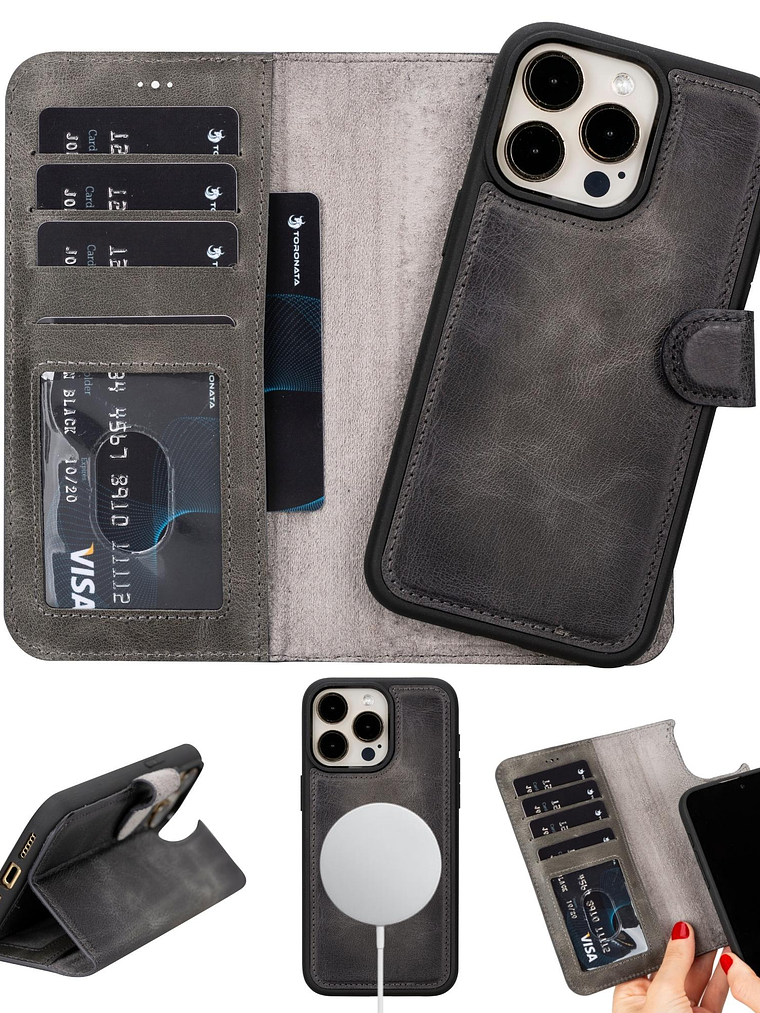 Casper Leather iPhone 15 Series Wallet Case 10