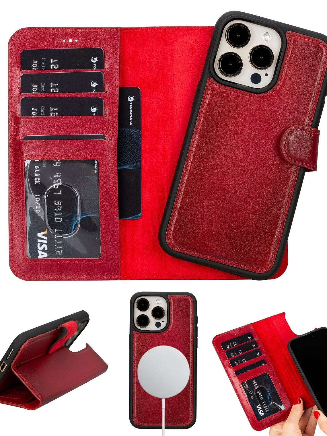 Casper Leather iPhone 15 Series Wallet Case 12
