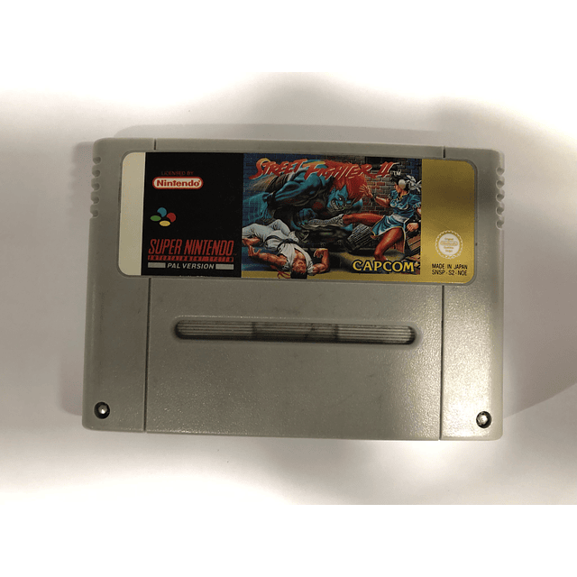 Videojuego Super Nintendo PAL version Street Figther II