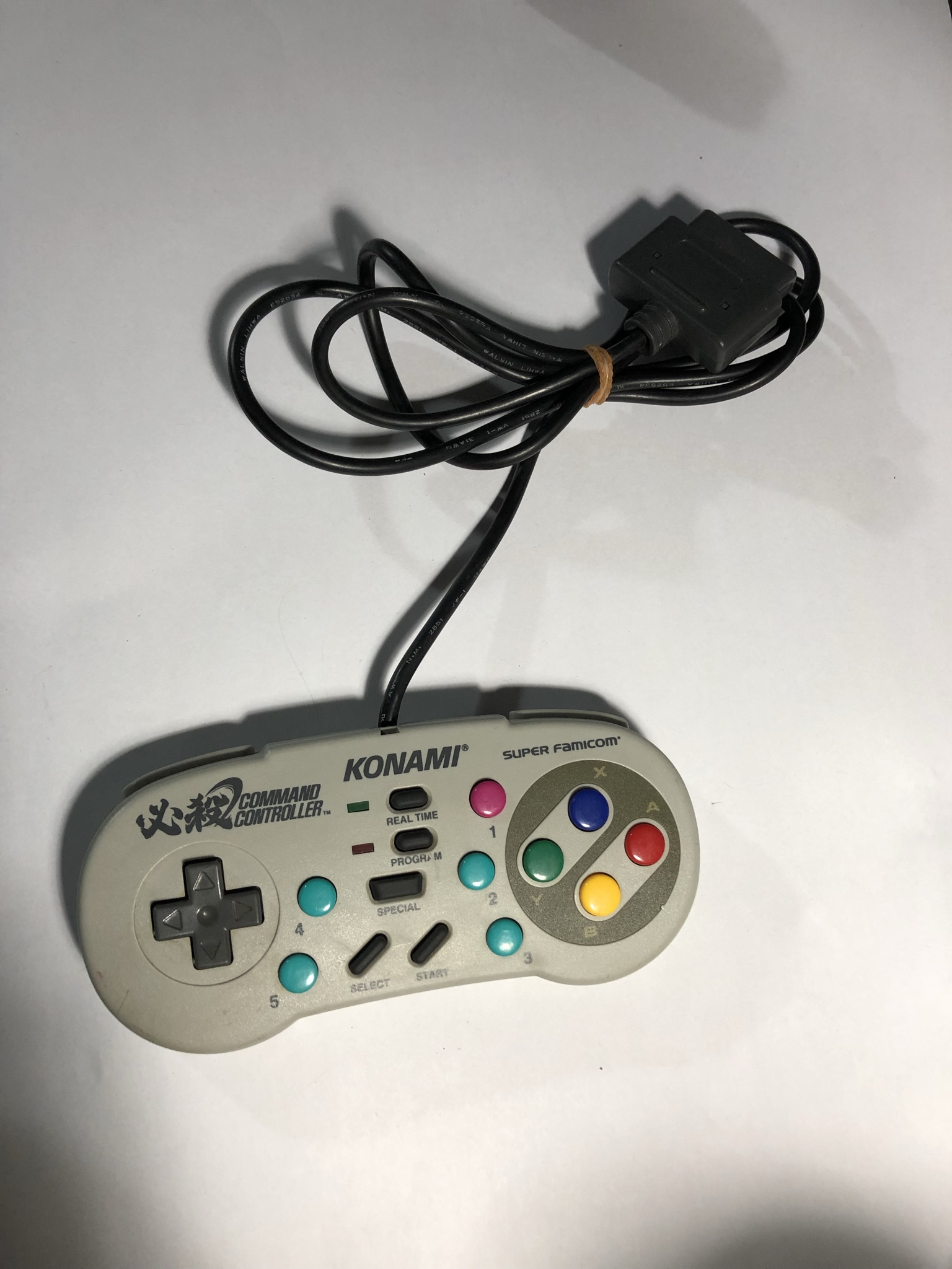 Control alternativo consola de videojuegos Super Nintendo, Nintendo Super Famicom KONAMI Command Controller