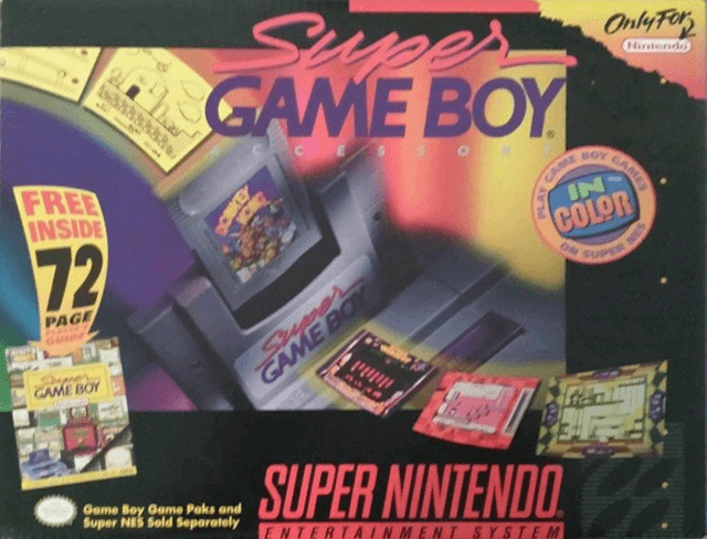 Adaptador de videojuegos Super Gameboy para consola retro SNES