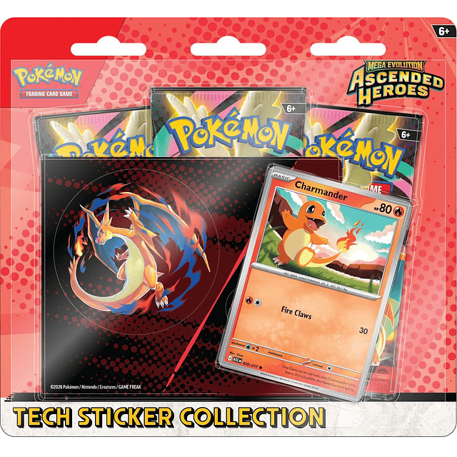 PREVENTA: Pokemon TCG Mega Evolution - Ascended Heroes Tech Sticker Collection Español
