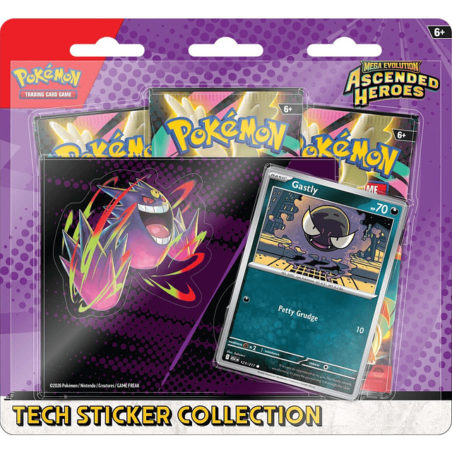 PREVENTA: Pokemon TCG Mega Evolution - Ascended Heroes Tech Sticker Collection Español