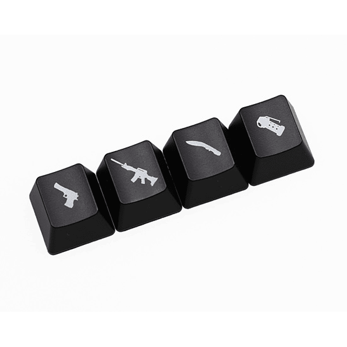 KEYCAPS GENERICO R4 SET 4 RETROILUMINADO NEGRO