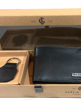 Billetera Garcia Irusta 9096 Negro/Whisky