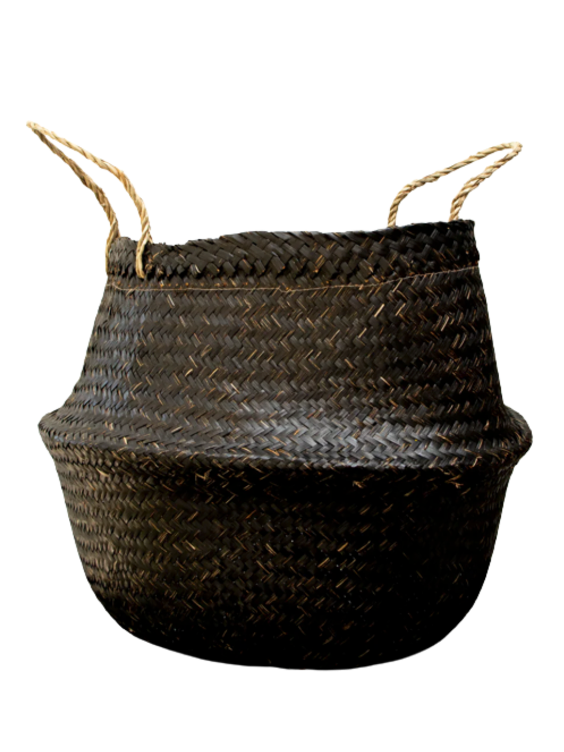 Maceta Canasto Negro XL Fibra Natural 2