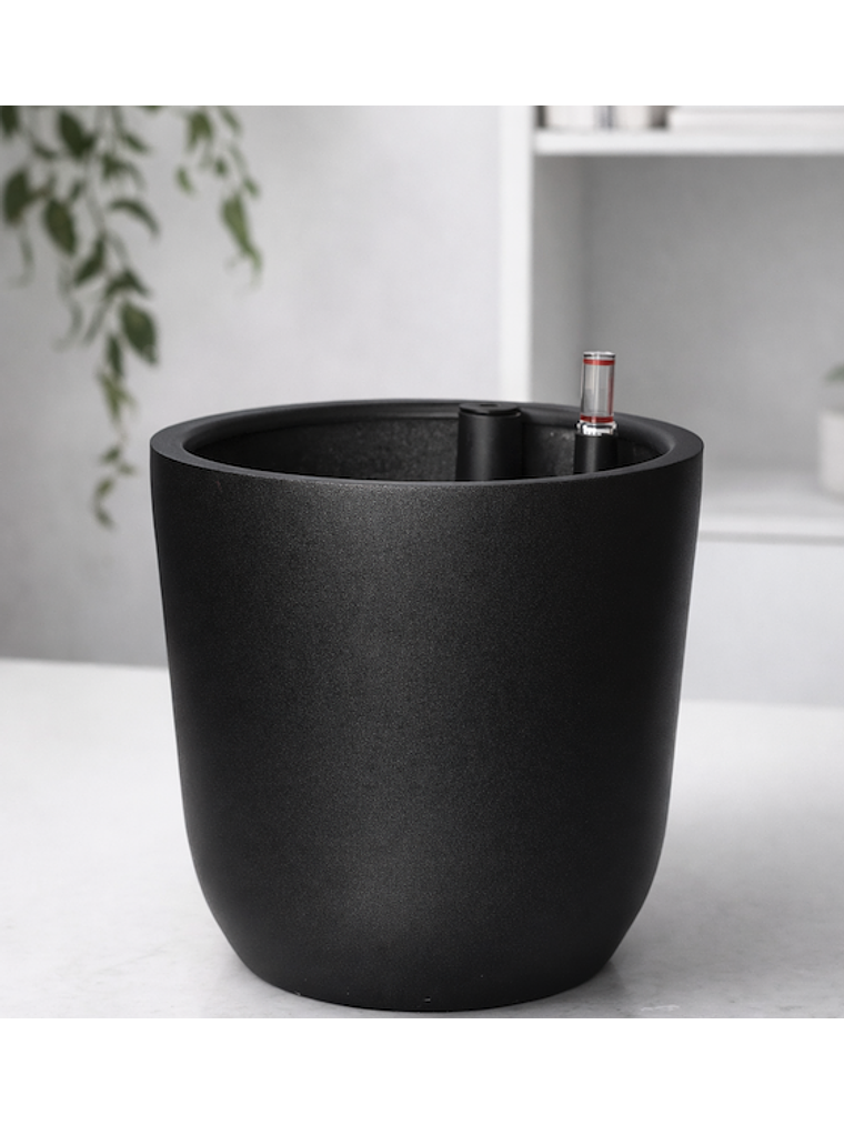 Macetero Autorregante Negro L (28x27) 1