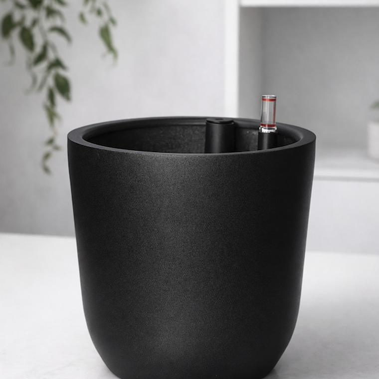 Macetero Autorregante Negro L (28x27) 1