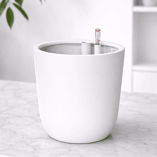 Macetero Autorregante Blanco L (28x27)